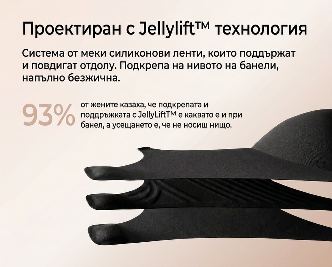 NURA MESH сутиен с мрежесто деколте